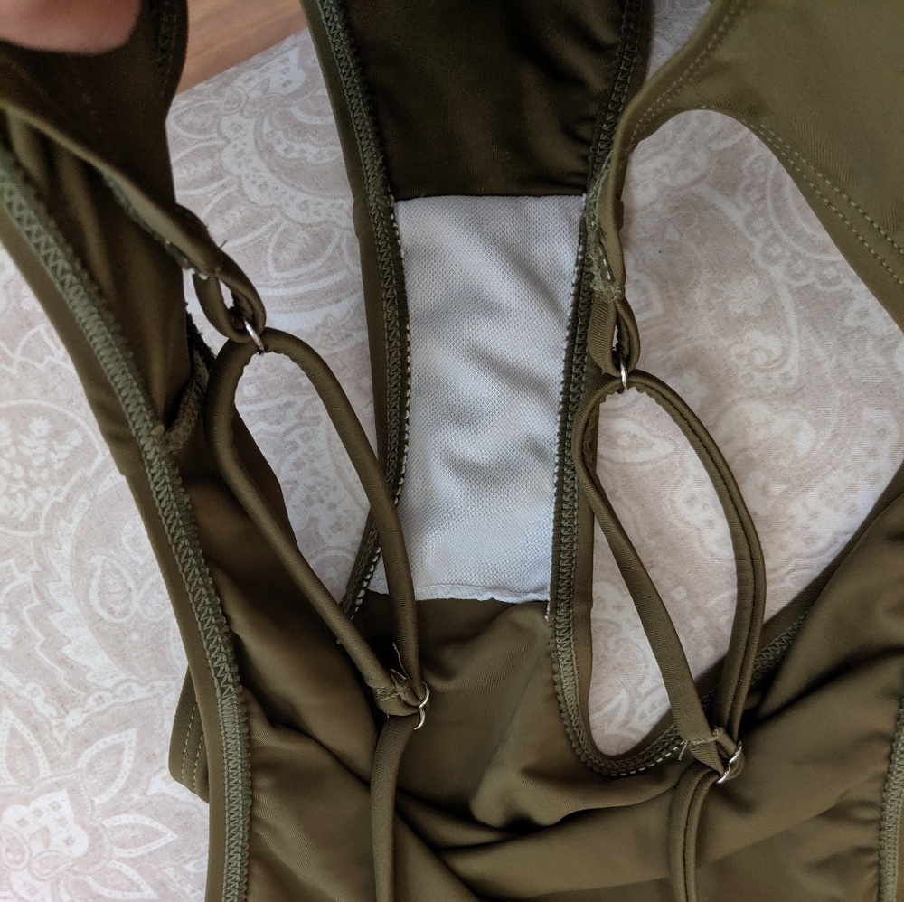 NWOT olive one piece price not negotiable - Picture 3 of 5